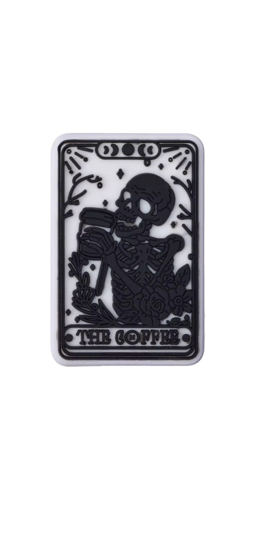 The Coffee Tarot Croc Charm