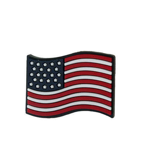 American USA Flag Croc Charm