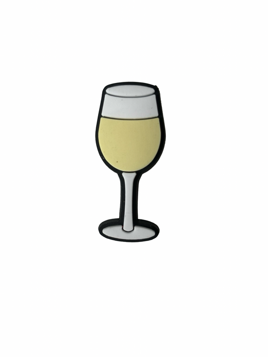 White Wine Croc Charm