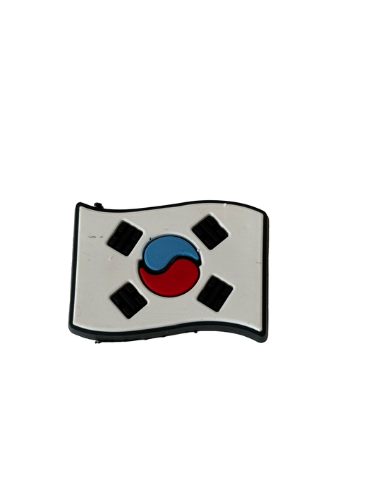 South Korea Flag Croc Charm
