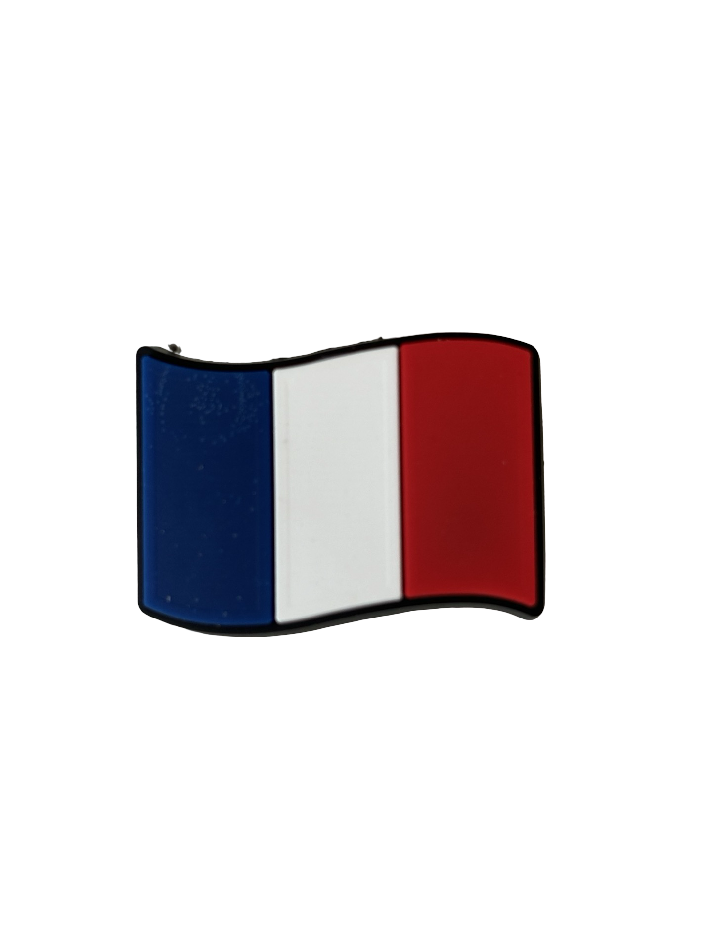 French Flag Croc Charm