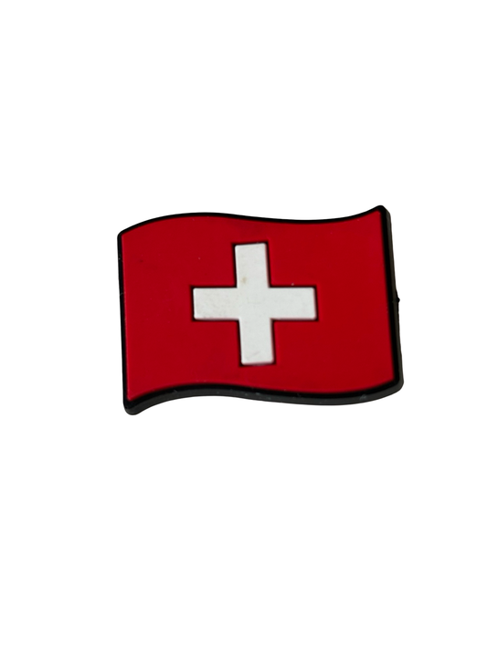 Switzerland Flag Croc Charm