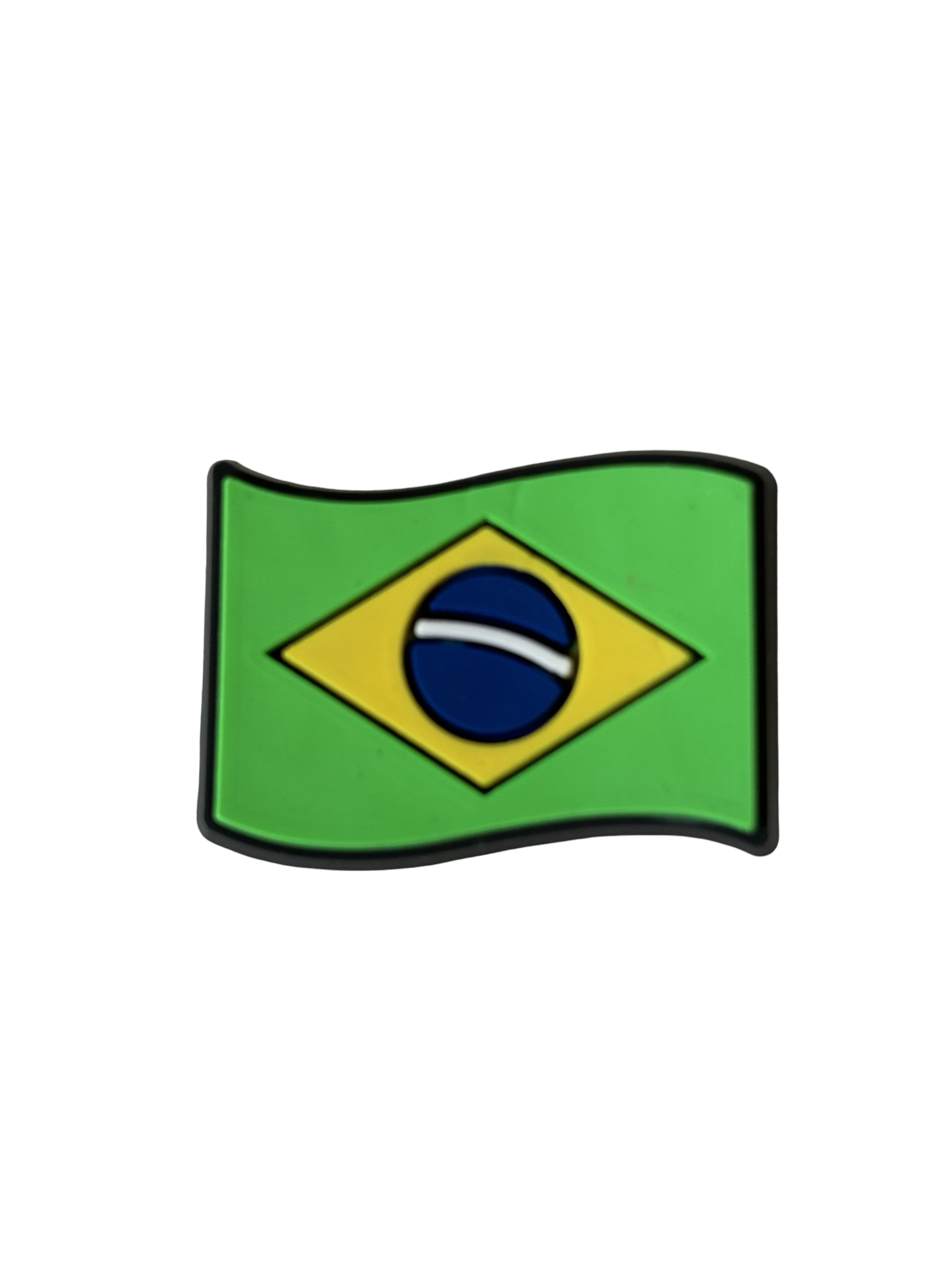 Brazil Flag Croc Charm