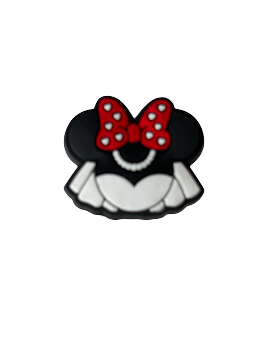 Minnie Mouse Wedding Croc Charm