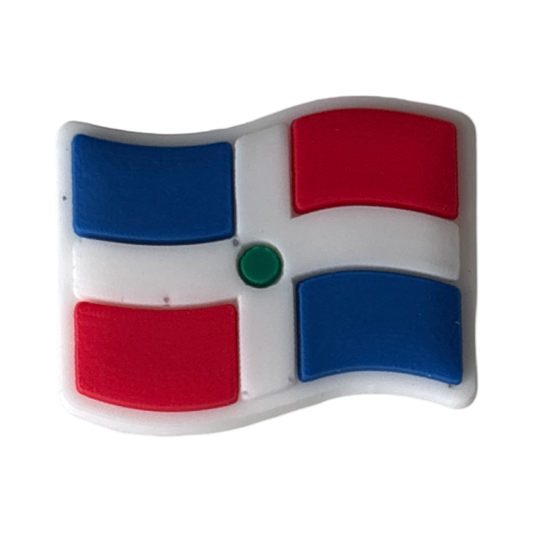 Dominican Republic Flag Croc Charm