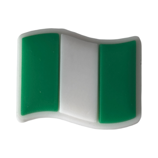 Nigeria Flag Croc Charm