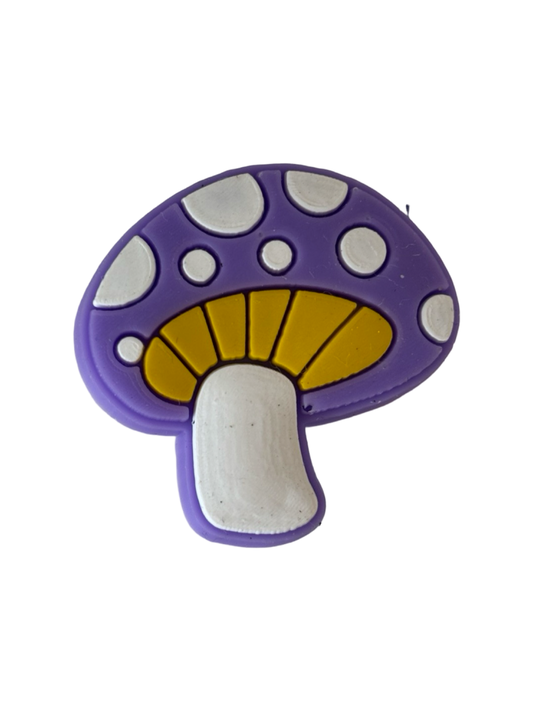 Mushroom Toadstool Croc Charm