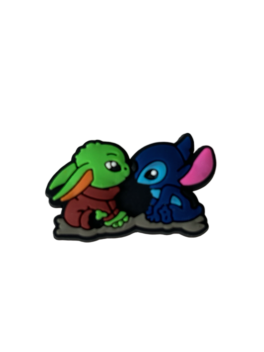 Stitch & Yoda Croc Charm