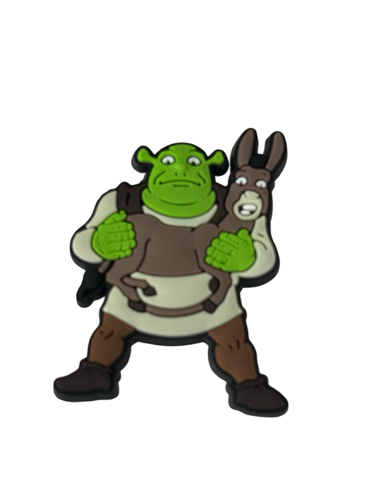 Shrek & Donkey Croc Charm