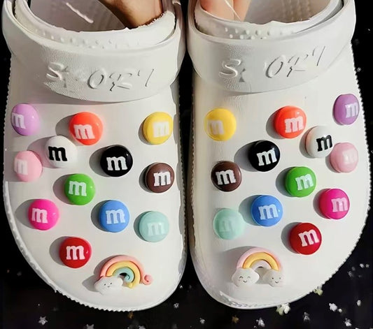 M & M's individual Colours Croc Charms